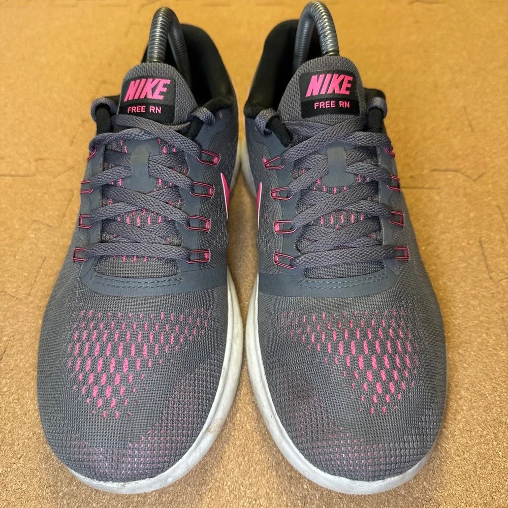 Nike Free RN 2016 Womens Running Shoes Grey Pink 831509-006 Size 9